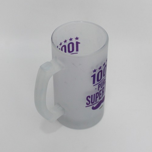 100% Pure Super Dad Beer Mug For Father's Day