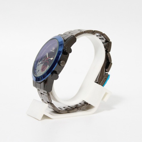 Wrist Blue Dial Silver Stainless Steel Strap Watch | Wrist Watches Metal for Men |Stainless Steel Strap