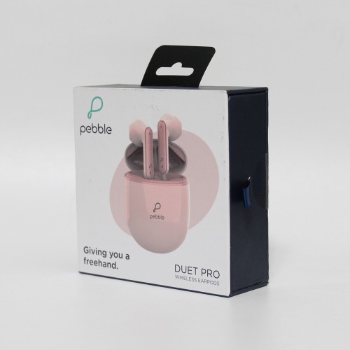 Pebble Duet Pro True Wireless Earbuds with Massive 20 Hours Playback Time, Touch Control, Bluetooth v5.0