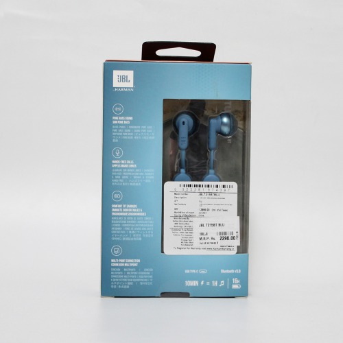 JBL Tune 215BT Wireless Bluetooth In Ear Headphone with Mic (Blue)