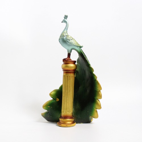 Peacock Standing On Pillar Table Top Decorative Showpiece Beautifully Designed Peacock Home Decor Table