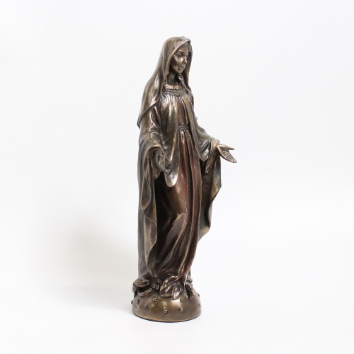 Bronze Mother Mary Showpiece Sacred Heart Mary Statue for Home Decor Catholic Mary Figurine Big Size