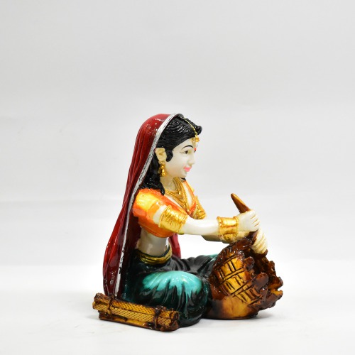 Rajasthani Lady Decorative Statue For Home Decor