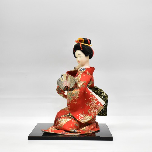 Japanese Kimono Geisha Doll Kokeshi Handicraft Home Decoration Red Clothes | Girl Desktop Ornaments