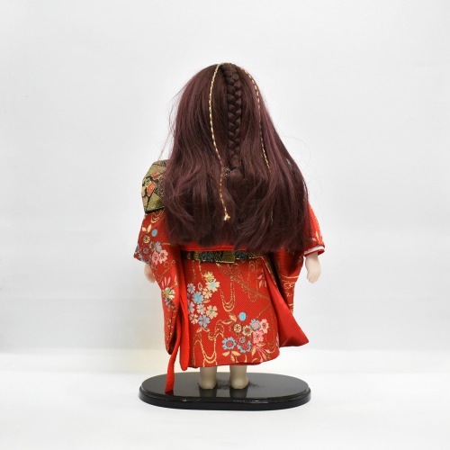 Oriental Japanese Kimono Kabuki Doll Geisha Action Figure Figurine Statue | Home Decoration Purple Red Clothes