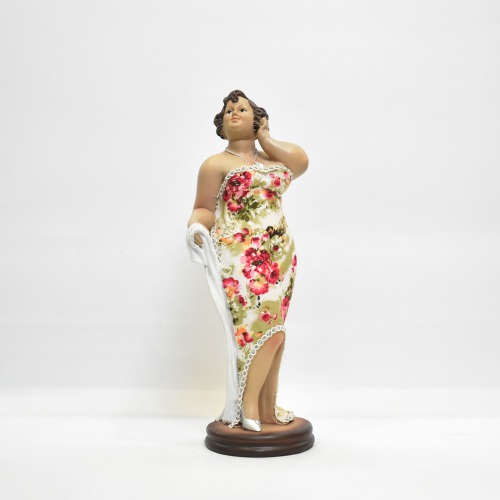 Fat Woman Figure Statue Lady Figurine Sculpture Resin Desktop Decor Stand | Resin Elegant Fat Lady
