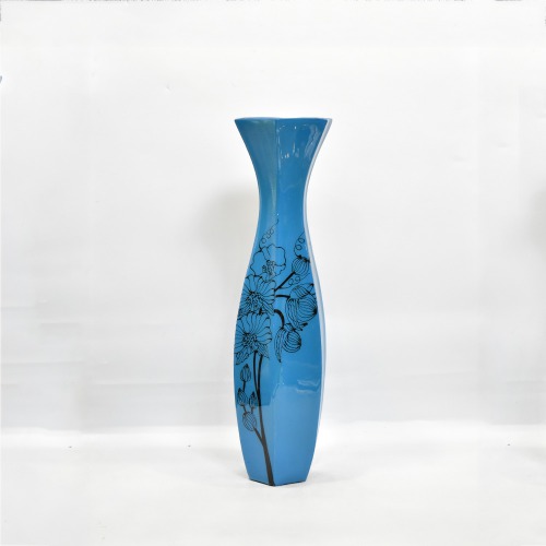 Ceramic Flower Vase For Home Decor Handmade Centrepiece For Table Decorative Showpiece Corporate Gift Blue