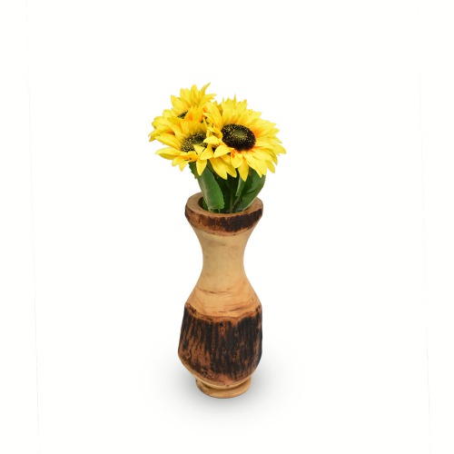 Wooden Flower Vase Wooden Flower Pot For Home Decorative Items Wooden Vases For Home Decor Flower vase