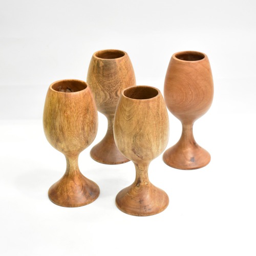 Classy Wooden Wine Glass With Wooden Stand | Glass Storage Hanging Racks for Home