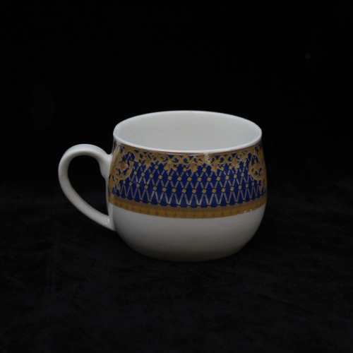 Blue Ceramic Printed Design Tea Cup And Saucer 6 Piece Set For Tea | Green Tea Or Coffee