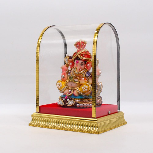 Ganesha Statue Sitting On Singasan Murti | Ganesha Murti | Ganesha | Statue For Living Room | Ganesha showpiece