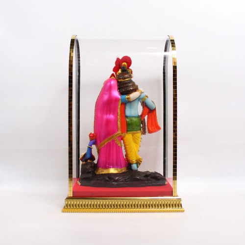 Radha Krishna With Peacock Cabinet Murti | Statue For Living Room | showpiece | Showpieces In Home | Car Dashboard