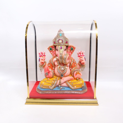 Dagdu Shet Big Size Cabinet Murti | Statue for Living Room | Ganesha showpiece | showpieces in Home