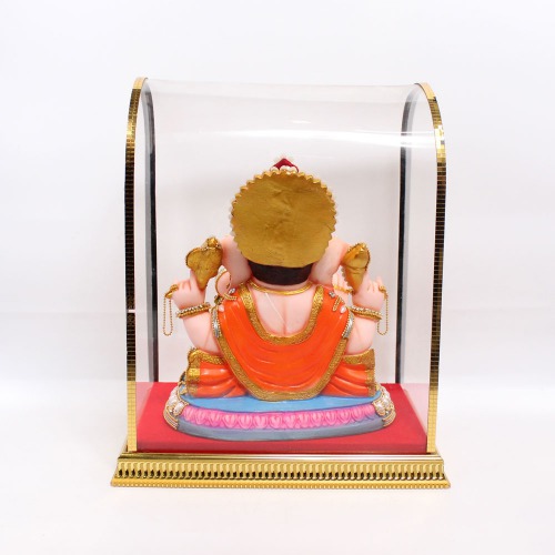 Stone Work Ganesha Sitting Singhana Murti | Statue For Living Room | showpiece | Showpieces In Home | Car Dashboard