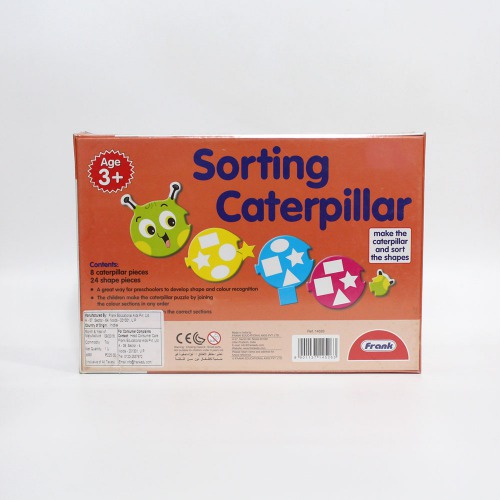 Frank Sorting Caterpillar Puzzle | Early Learner Educational Puzzle Set With Shapes | Educational Toys and Games