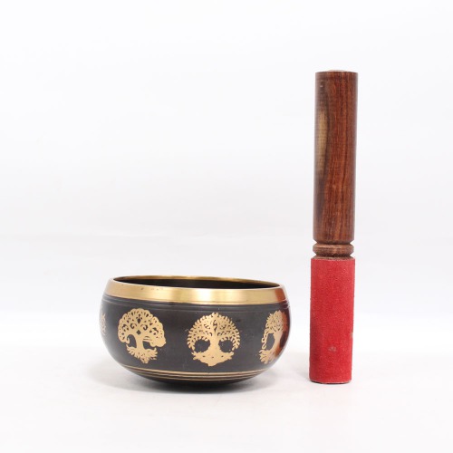 Singing Bowl | Tibetan Prayer Instrument with Wooden Stick | Meditation Bowl | Music Therapy