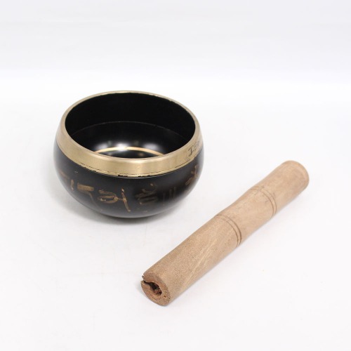 Om Singing Bowl | Tibetan Prayer Instrument with Wooden Stick | Meditation Bowl | Music Therapy