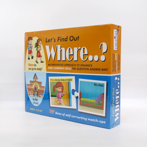 Creative Educational Aids P. Ltd. Let's Find Out Where Puzzle (Multi-Color, 54 Pieces) | Activity Games | Board Games