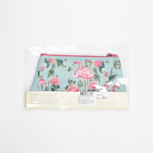 Pinaken Tropical Flamingo Cosmetic Bag For Women and Girls