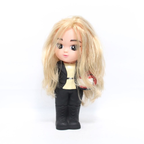 Long Hair Girl Doll Taking Helmet Money Saving Bank Toy for Kids | Pink | Showpiece | Decor | Kids | Piggy Bank