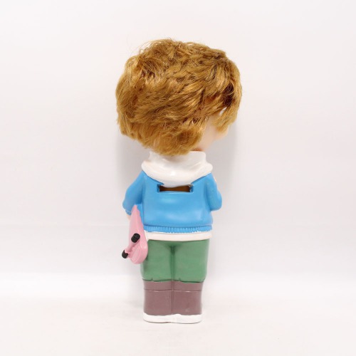 Short Hair Boy With Sakteboard Doll Money Saving Bank Toy for Kids |  Showpiece | Decor | Kids | Piggy Bank