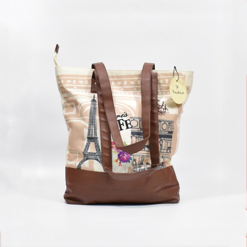 Paris café Canvas Shoulder Bag | Tote Bag