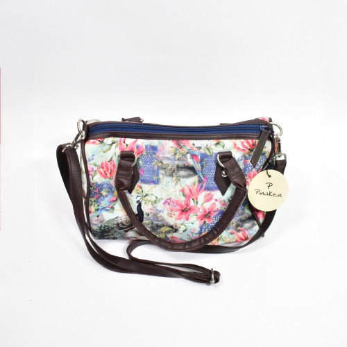 Floral Design Mini Flight Bag For Women