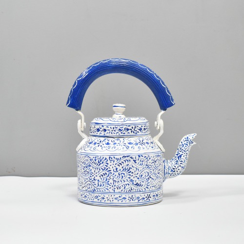 Royal Kettle Holder Handicraft Decorative Kettle | Traditional Hand-Painted Kettle Showpiece For Home Decoration