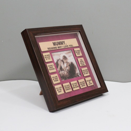 Reasons Why I love you Mummy Wooden Photo Frame| Wooden Quote Photo Frame
