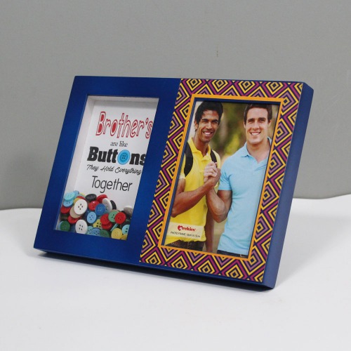 Brother Are Like A Button Wooden Photo Frame | Wooden Photo Frame