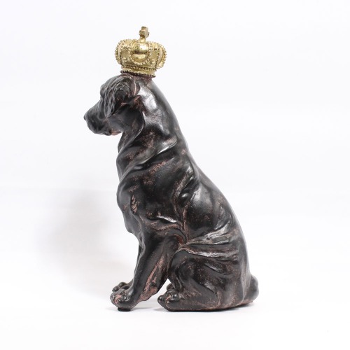 Bronze Finish Labrador Figure Showpiece For Home Decor
