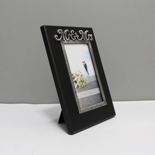 Black Mr. and Mrs. Photo Frame For Someone Special