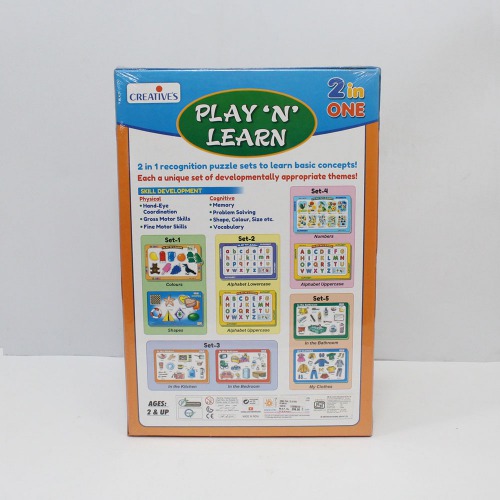 Creative's Play ‘N’ Learn - Small and Capital Alphabets| Activity Kit| Board games| Games For Kids