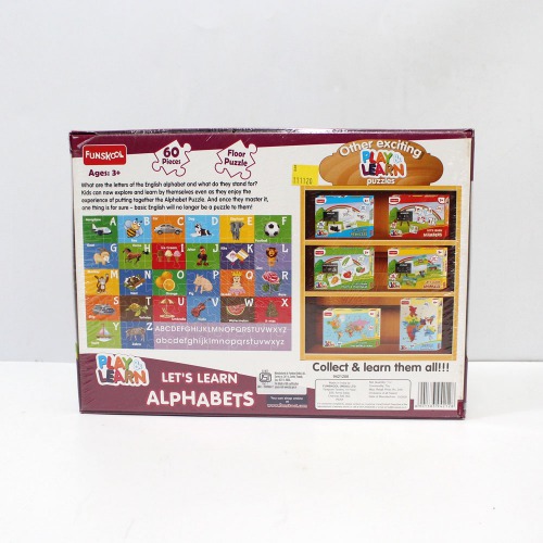 Funskool Play & Learn-Alphabet, Educational, | Activity Kit| Board games| Games For Kids