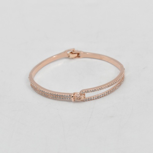 Rose Gold Circle Zirconia Contemporary Kada Bracelets For Women | Kada | Bracelet For Women