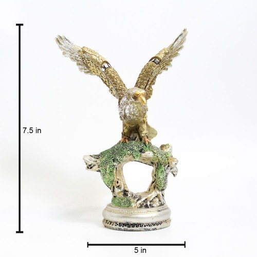 Eagle Statue Wild Bird Flying Hawk Sculpture Feng Shui Decorative Home Office Showpiece Figurine