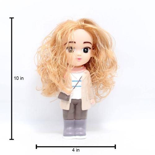 Standing Baby Girl Doll Shaped Money Saving Bank Toy for Kids | Showpiece | Decor | Kids | Piggy Bank