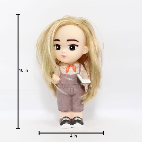 Long Hair Girl With Book Doll Money Saving Bank Toy for Kids | Showpiece | Decor | Kids | Piggy Bank