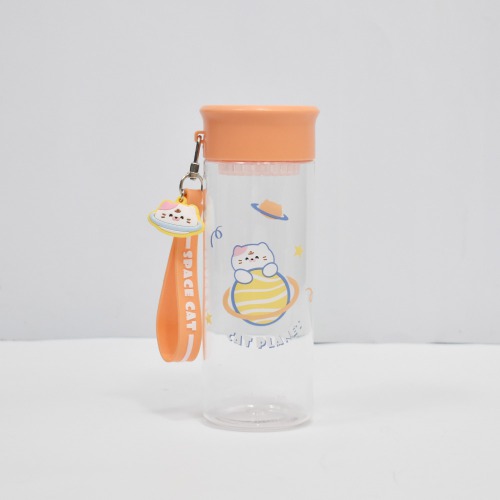 Pink And Orange Water Bottle For Kids | Adults Double Walled Flask | Spill Proof Lock Closure