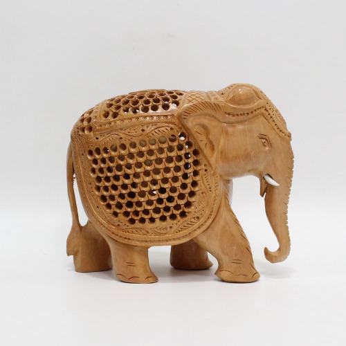 Wooden Elephant Showpiece Figurine Home Decor Gift Showpiece Decorative Showpiece