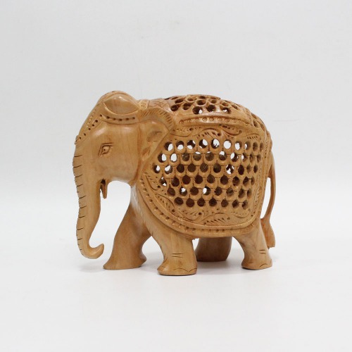 Handicraft Wooden Handicraft Home Decor Elephant showpiece Decorative Showpiece | Wooden Elephant