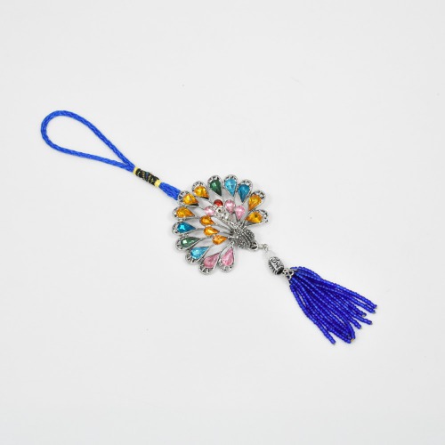 Peacock Multicoloured Eye Wall Hanging Blue Ornament for Home Office Shop Decor | Home Decor