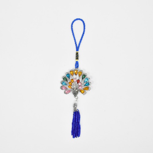 Peacock Multicoloured Eye Wall Hanging Blue Ornament for Home Office Shop Decor | Home Decor