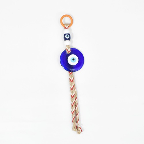Evil Eye Decoration Evil Eye Decorative Pendant Colorful Glass Tassel Woven Crafts for Home Office Outdoor