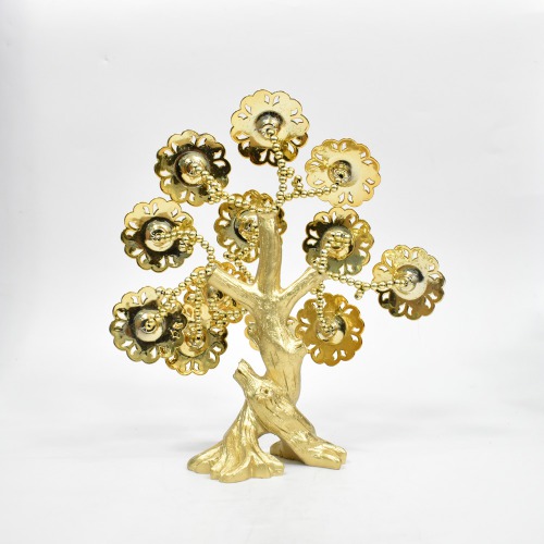 Golden Burble Pearl Blue Eye Decorative Tree