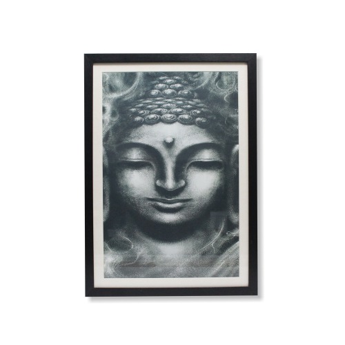 Gautam Buddha Poster Painting Frame( 20.5 x 14.5 inches ) | For Home Decor