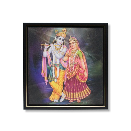 Radha Krishna Standing Photo Frame (13 x 13 Inches ) For Home Decor
