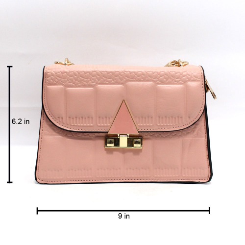 Mostdary Women Quilted Shoulder Handbag( Pink) | Shoulder Hand bag For Ladies