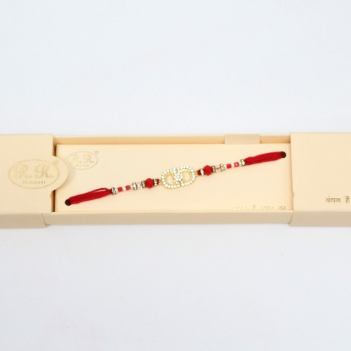 Premium Diamond Design Rakhi Elegant Beads | Best Rakhi for your brother Raksha Bandhan