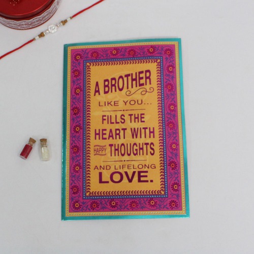 A Brother Like You Fills The Heart With Happy Thoughts And Lifelong Love Greeting Card